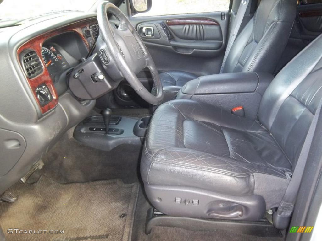 Agate Black Interior 2000 Dodge Durango SLT 4x4 Photo #47380073