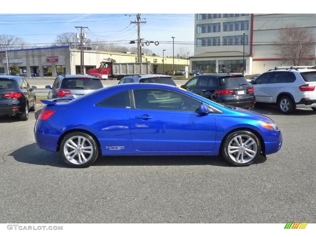 2008 Civic Si Coupe - Fiji Blue Pearl / Black photo #2