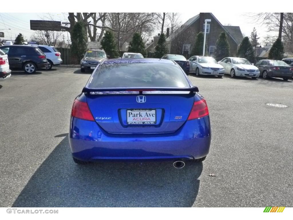 2008 Civic Si Coupe - Fiji Blue Pearl / Black photo #3