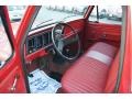 1977 Ford F150 Red Interior Prime Interior Photo