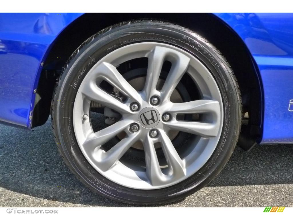 2008 Civic Si Coupe - Fiji Blue Pearl / Black photo #7