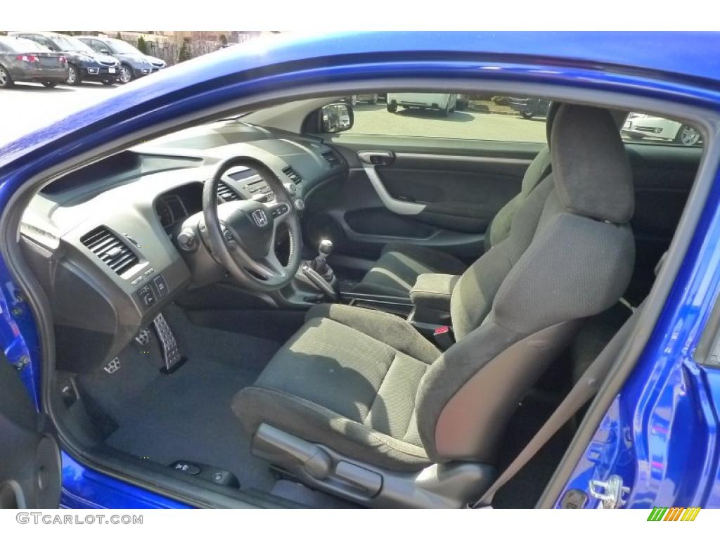 2008 Civic Si Coupe - Fiji Blue Pearl / Black photo #9