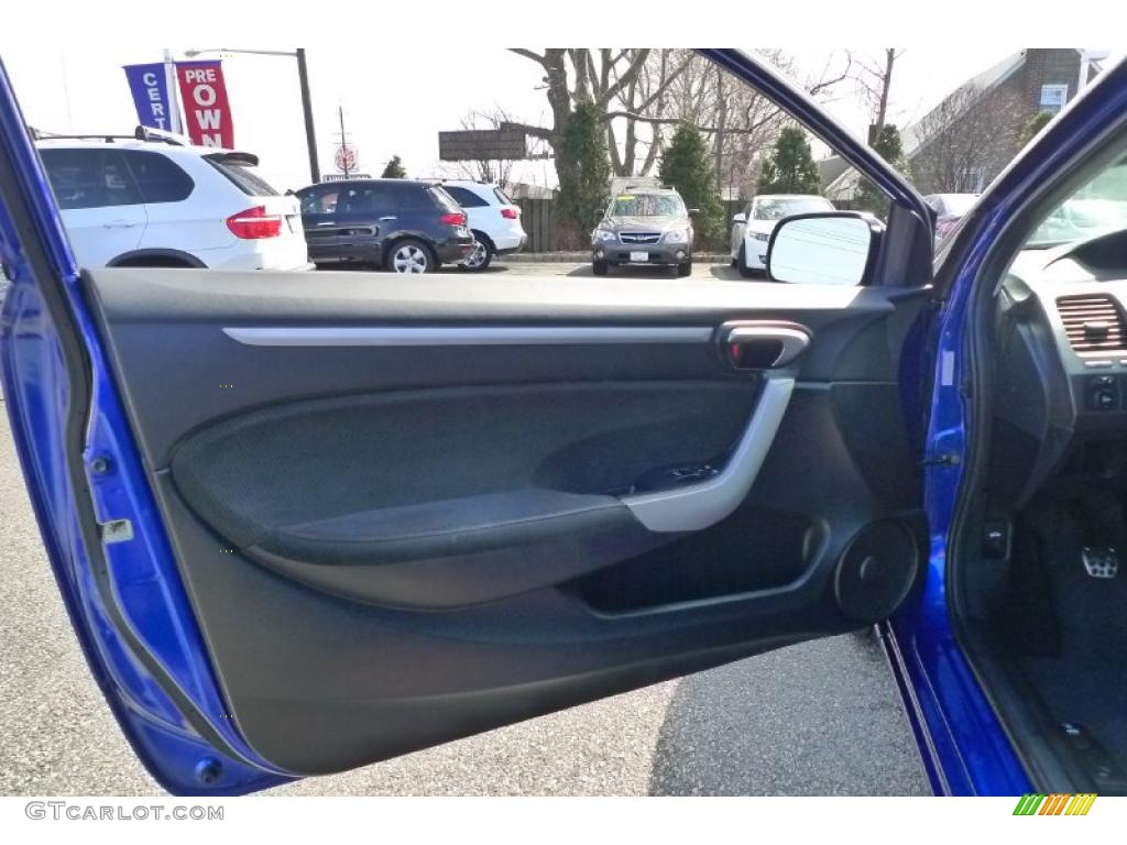 2008 Civic Si Coupe - Fiji Blue Pearl / Black photo #10