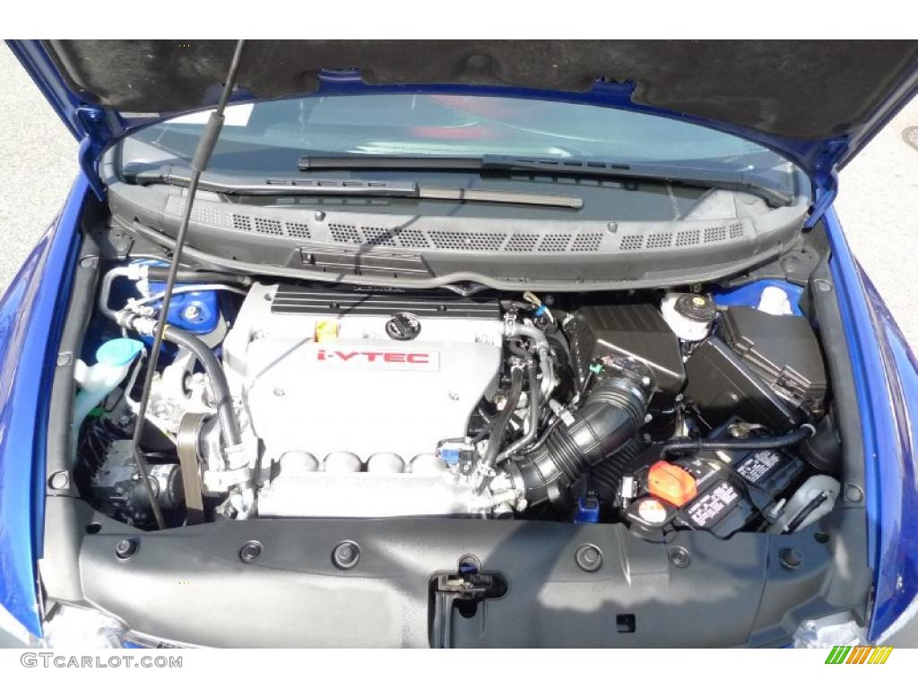 2008 Civic Si Coupe - Fiji Blue Pearl / Black photo #17
