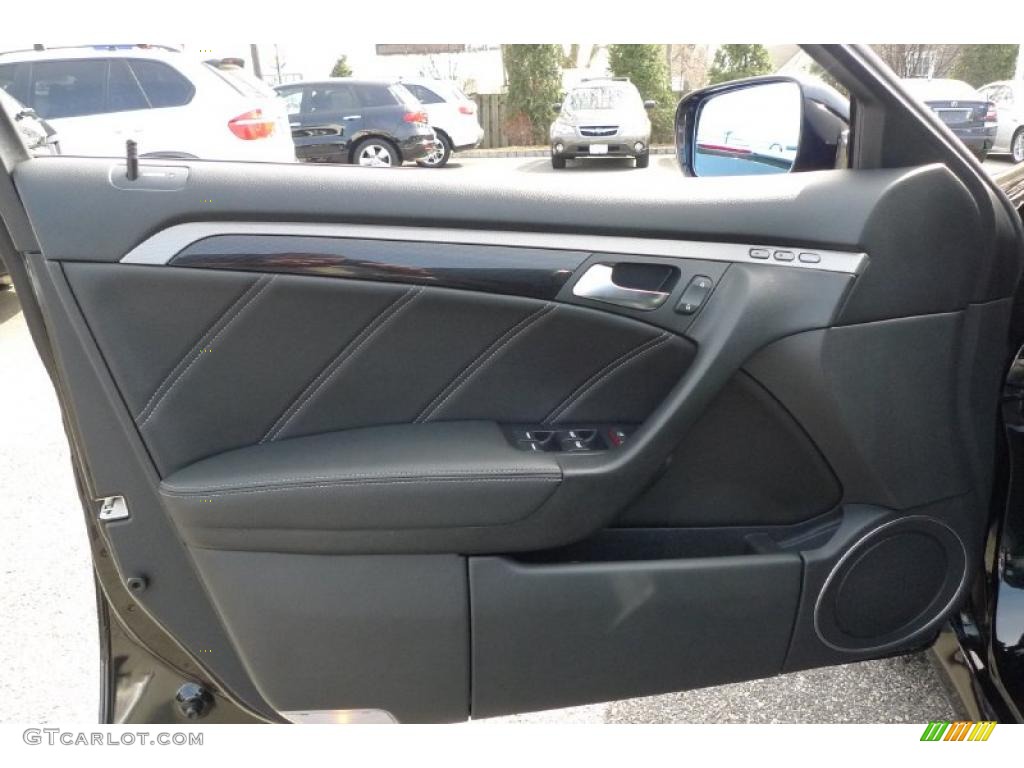 2008 Acura TL 3.5 Type-S Taupe/Ebony Door Panel Photo #47380613