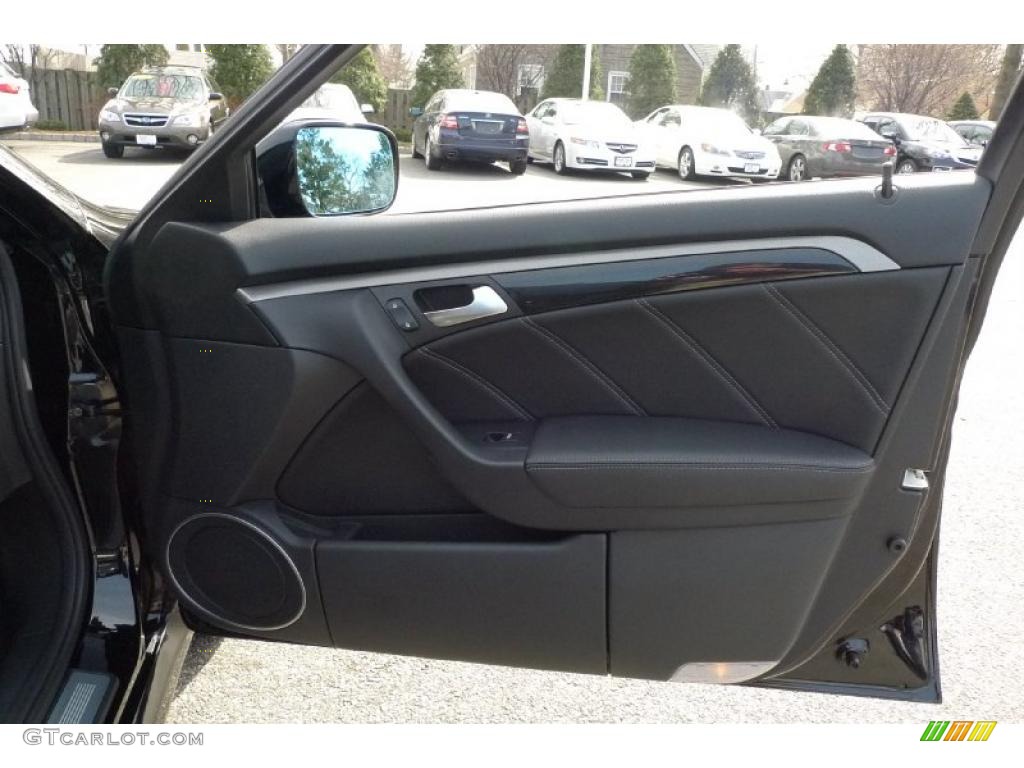 2008 Acura TL 3.5 Type-S Taupe/Ebony Door Panel Photo #47380628