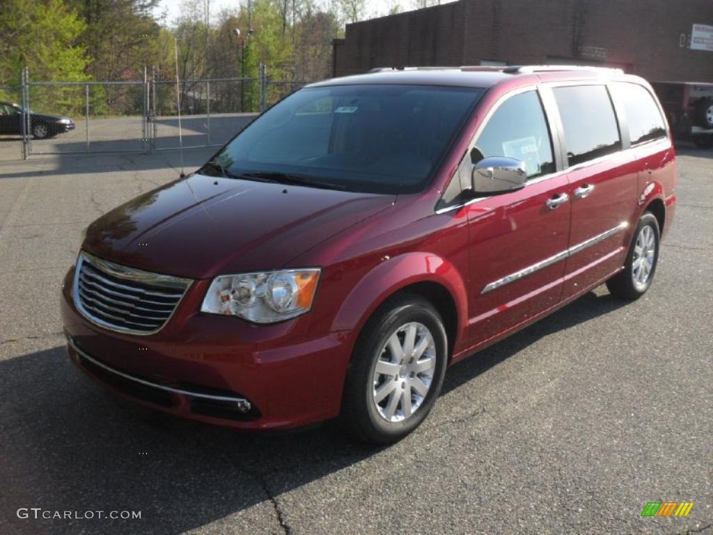 2011 Town & Country Touring - L - Deep Cherry Red Crystal Pearl / Black/Light Graystone photo #1