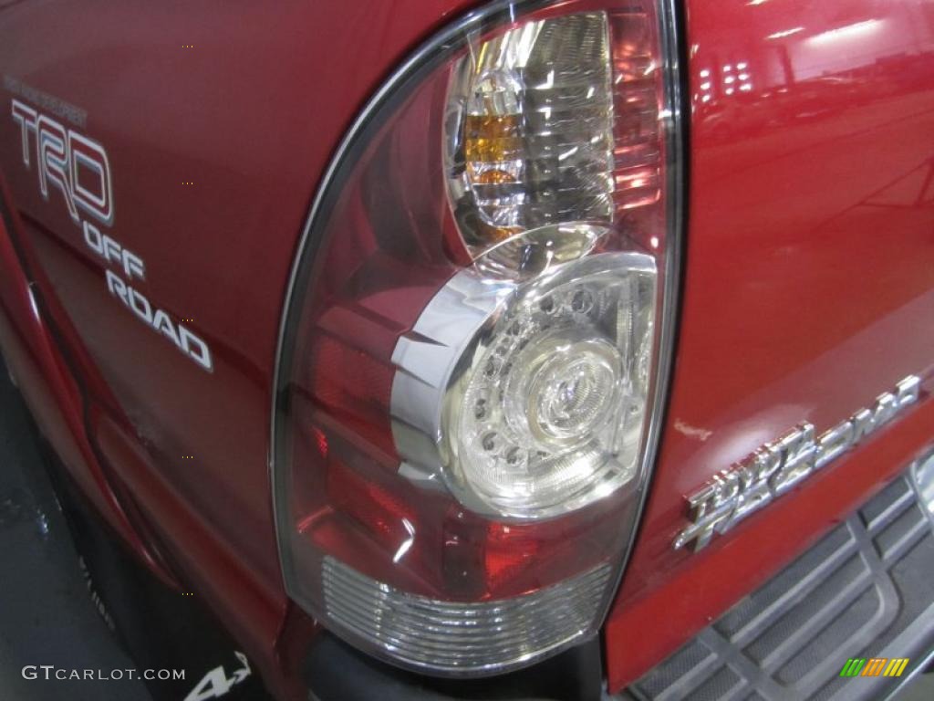 2009 Tacoma V6 TRD Double Cab 4x4 - Barcelona Red Metallic / Graphite Gray photo #15