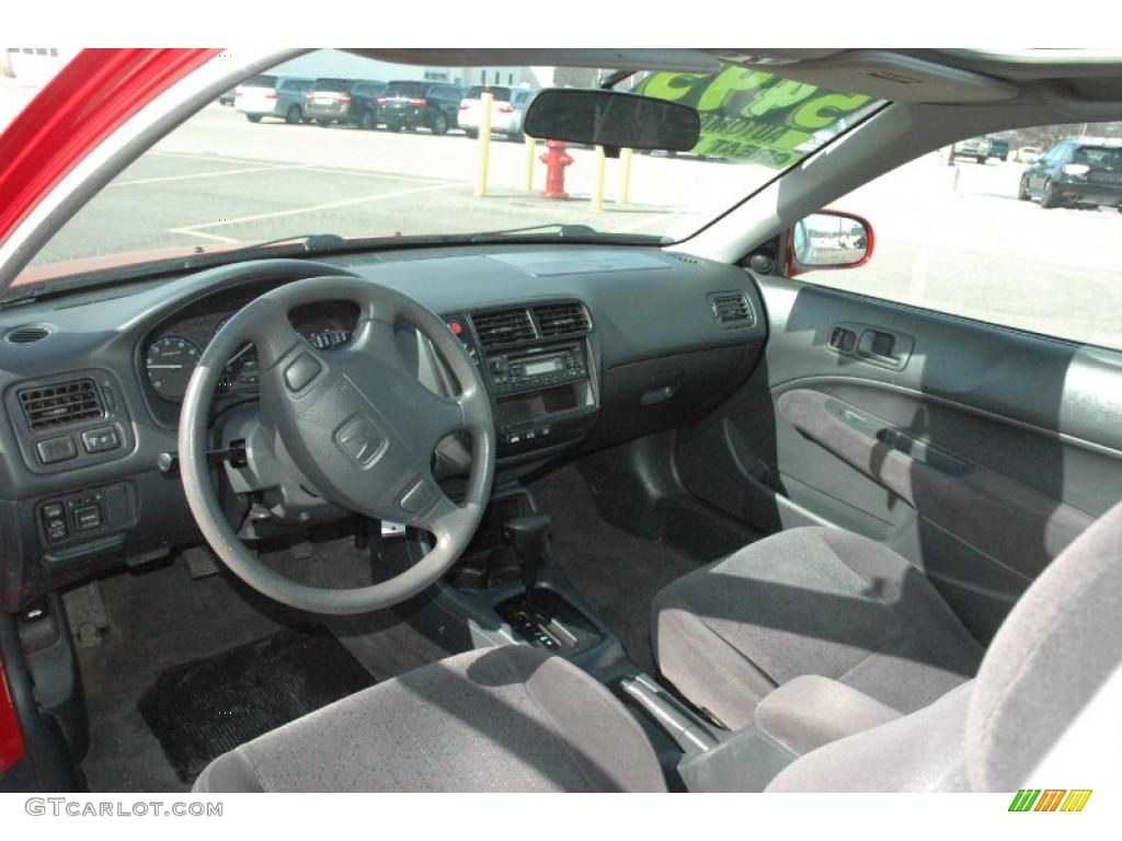 Gray Interior 1999 Honda Civic EX Coupe Photo #47382650