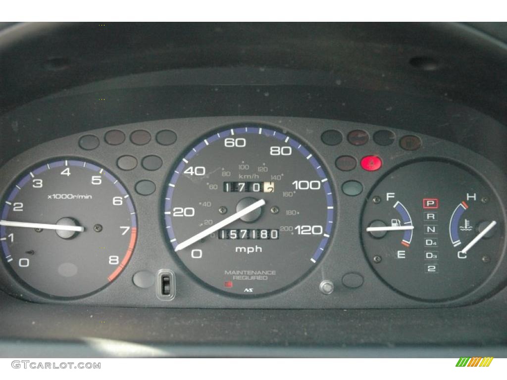 1999 Honda Civic EX Coupe Gauges Photo #47382671