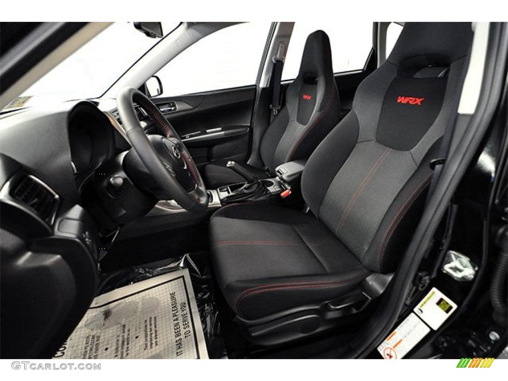 Carbon Black Interior 2011 Subaru Impreza WRX Wagon Photo #47384750