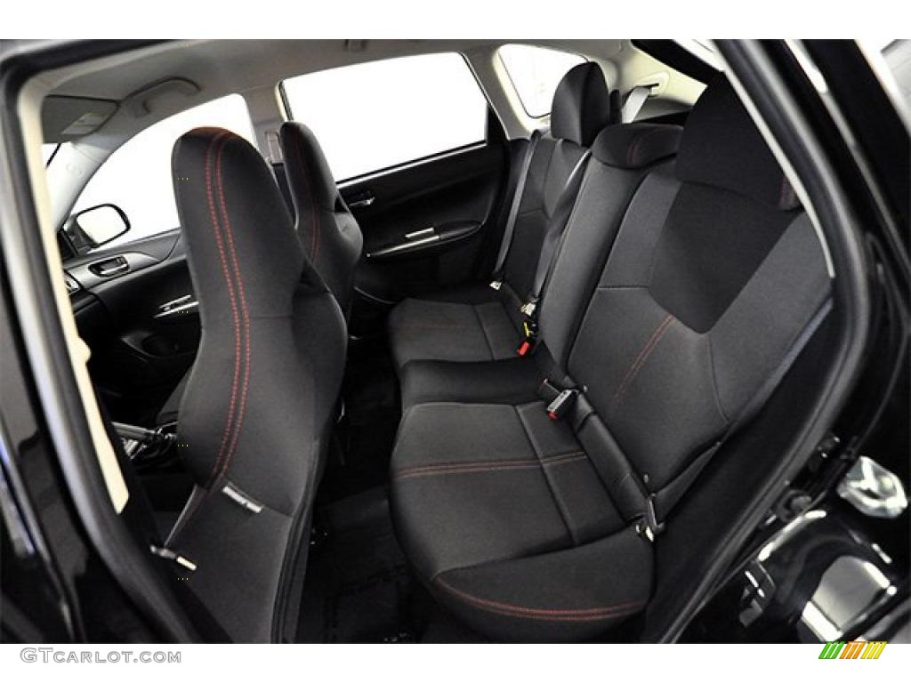 Carbon Black Interior 2011 Subaru Impreza WRX Wagon Photo #47384765
