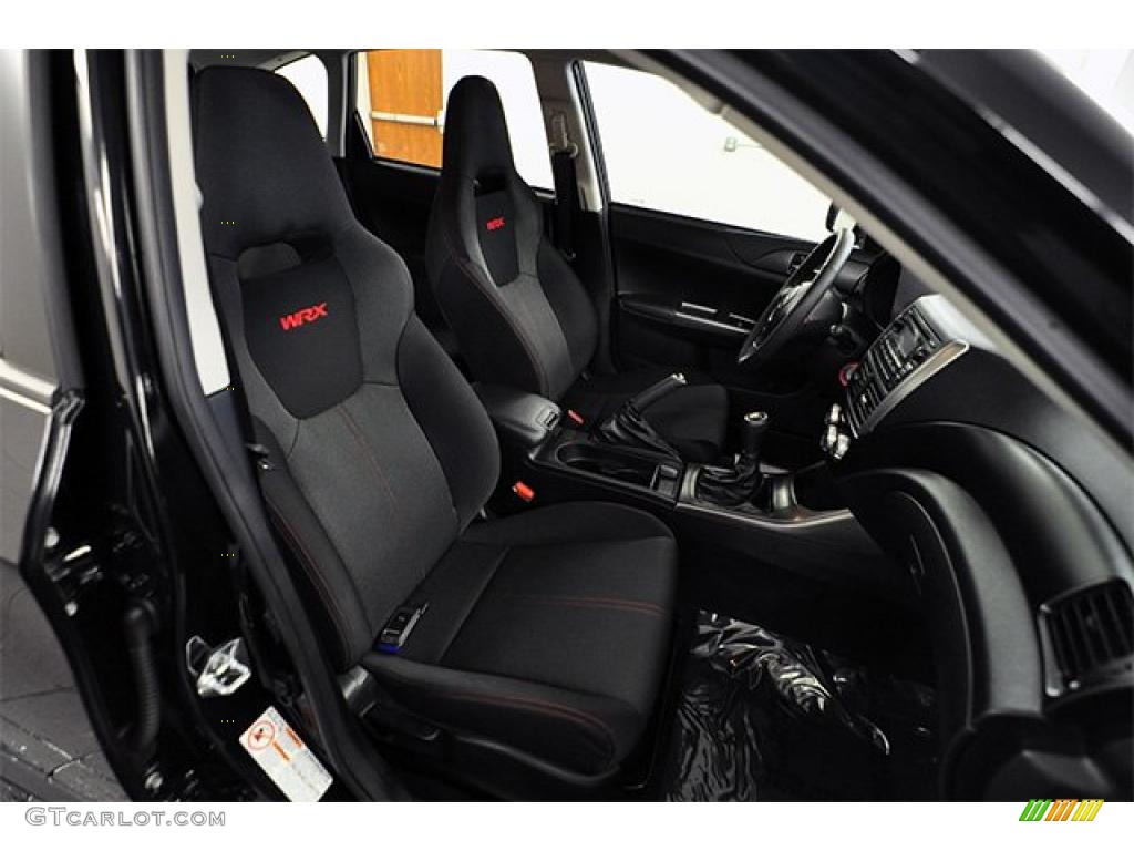 Carbon Black Interior 2011 Subaru Impreza WRX Wagon Photo #47384780