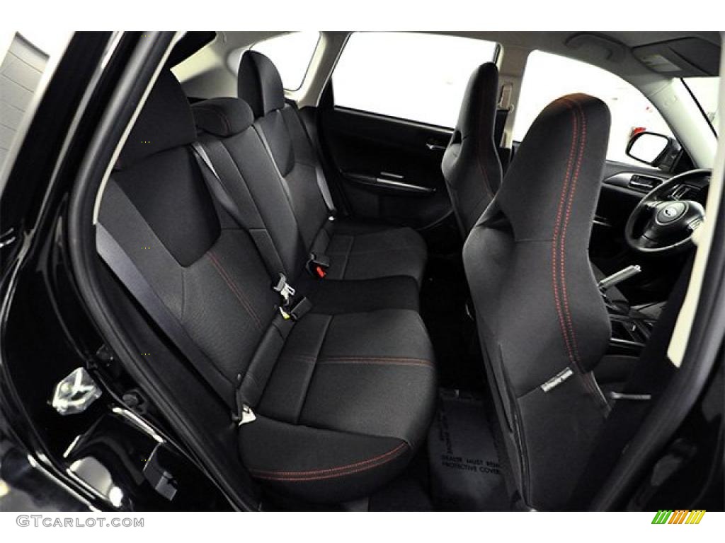 Carbon Black Interior 2011 Subaru Impreza WRX Wagon Photo #47384789