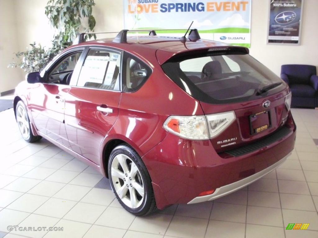 2011 Impreza Outback Sport Wagon - Camellia Red Pearl / Carbon Black photo #11