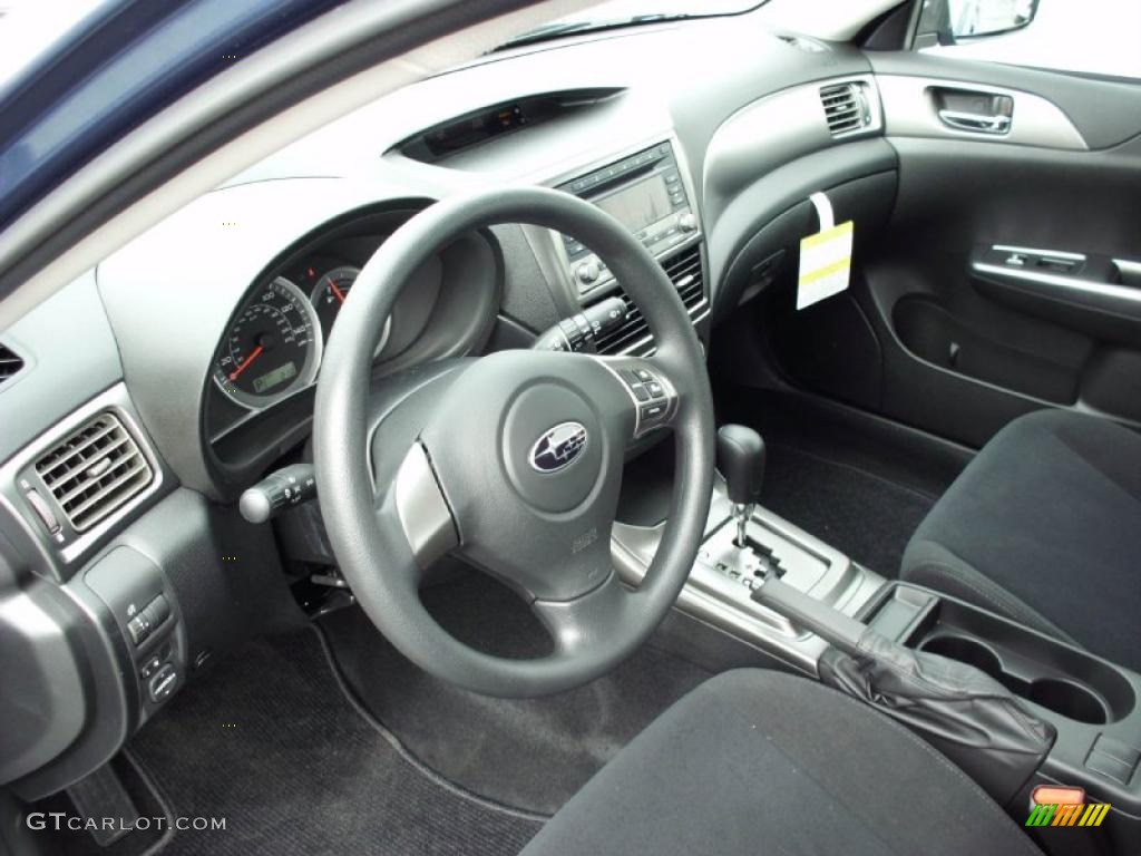 Carbon Black Interior 2011 Subaru Impreza 2.5i Wagon Photo #47386364