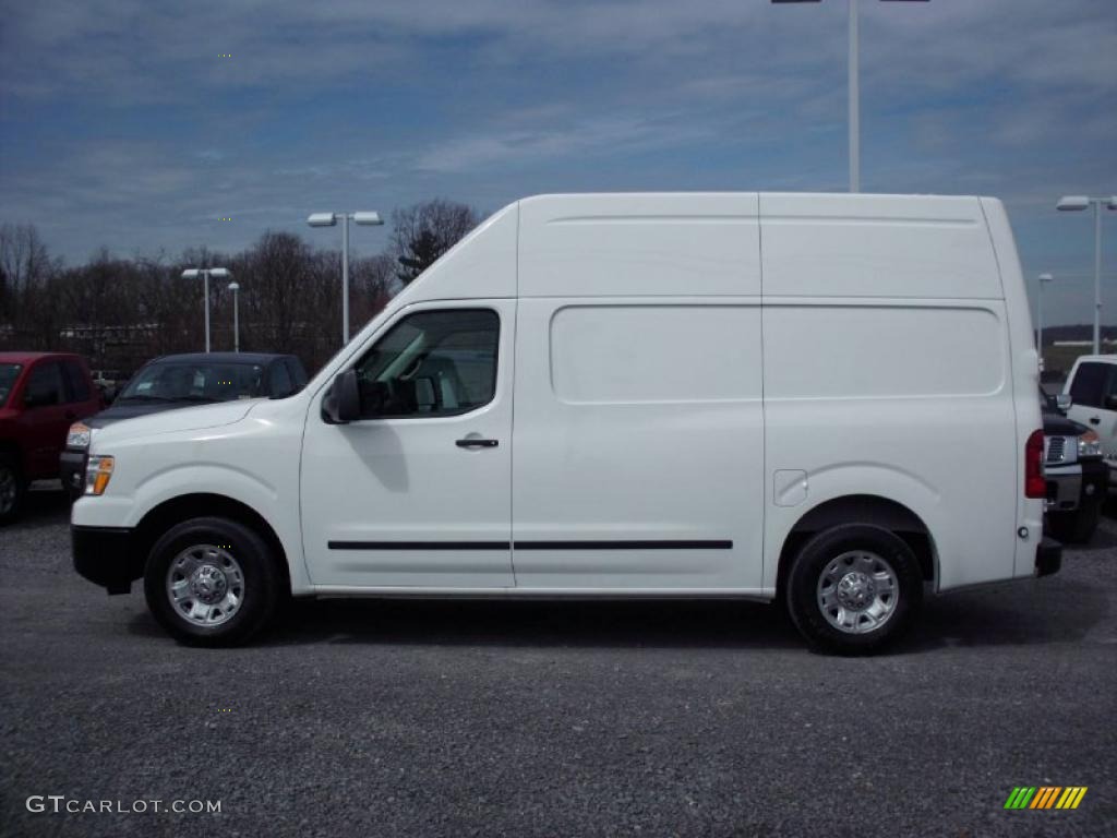 Blizzard White 2012 Nissan NV 2500 HD S High Roof Exterior Photo #47386499
