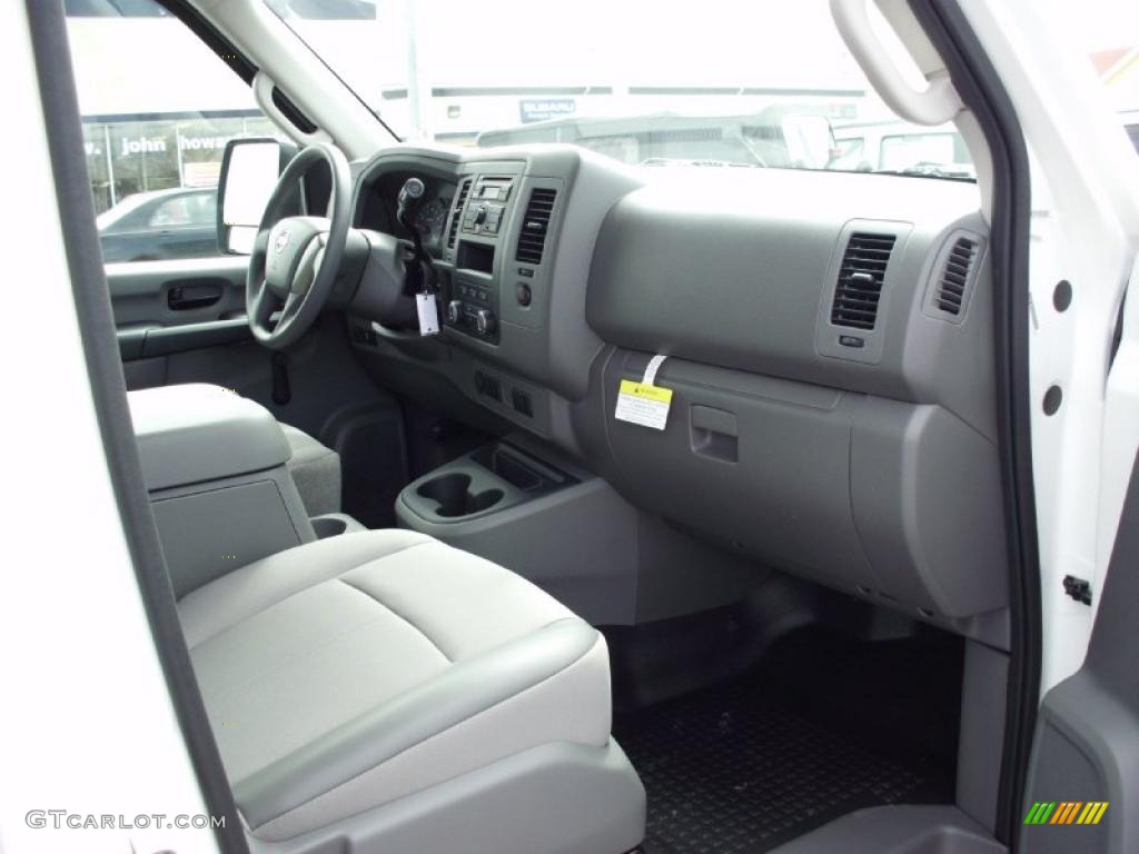 Charcoal Interior 2012 Nissan NV 2500 HD S High Roof Photo #47386697