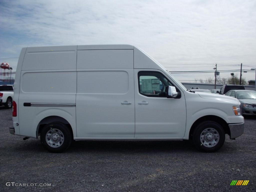 Blizzard White 2012 Nissan NV 2500 HD SV High Roof Exterior Photo #47386883