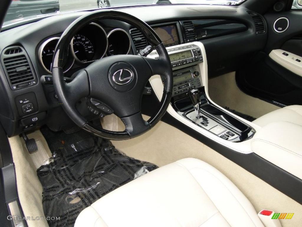 Ecru/Black Interior 2009 Lexus SC 430 Pebble Beach Edition Convertible Photo #47387270