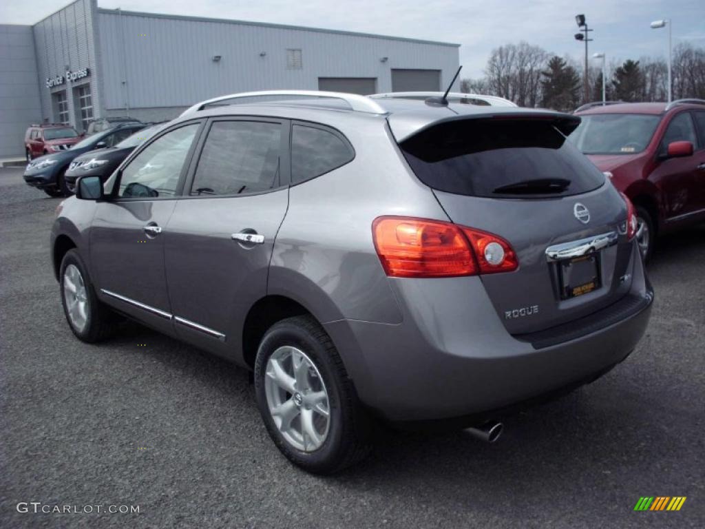 2011 Rogue SV AWD - Platinum Graphite / Gray photo #7