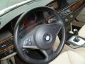 Cream Beige Dakota Leather Steering Wheel Photo for 2008 BMW 5 Series #47387813