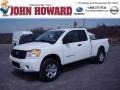 Blizzard White 2011 Nissan Titan S King Cab 4x4