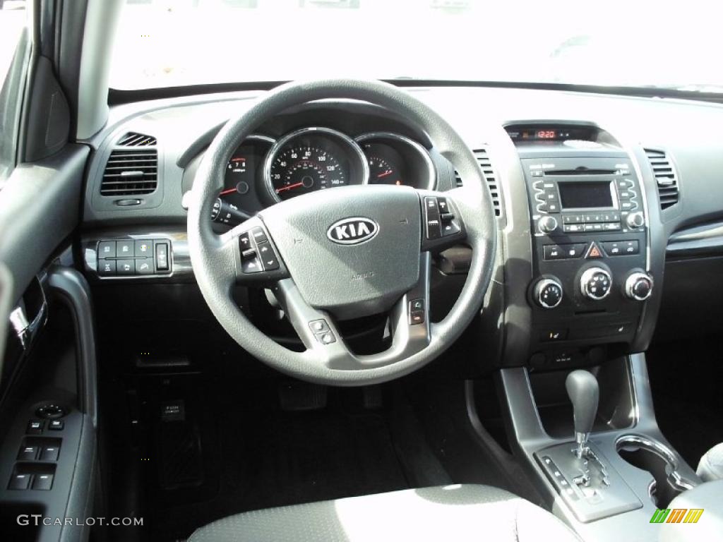 2011 Kia Sorento LX AWD Black Dashboard Photo #47388485