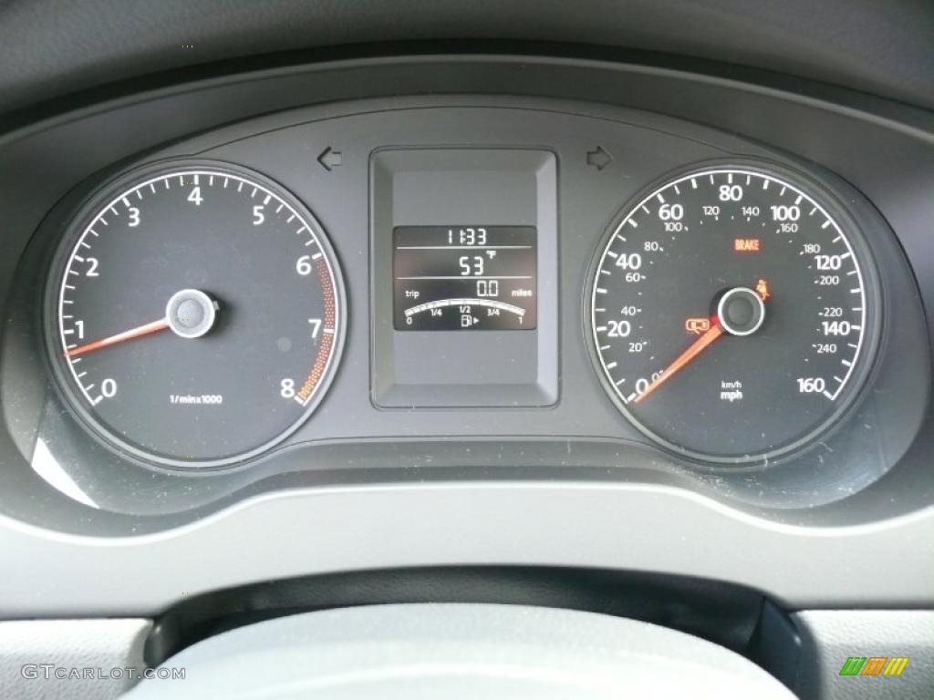 2011 Volkswagen Jetta SEL Sedan Gauges Photo #47389526