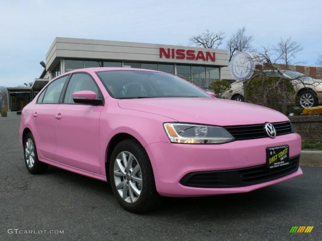 Custom Pink Volkswagen Jetta