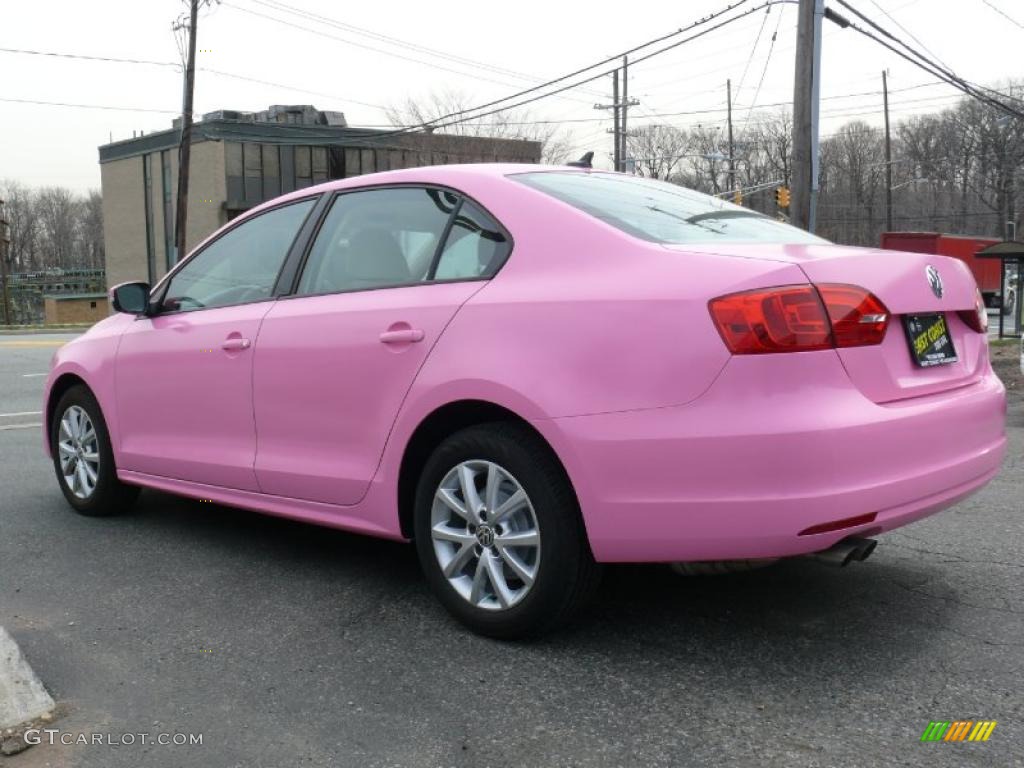 2011 Jetta SE Sedan - Custom Pink / Cornsilk Beige photo #5
