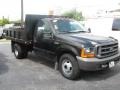 Black 2000 Ford F350 Super Duty XL Regular Cab Chassis