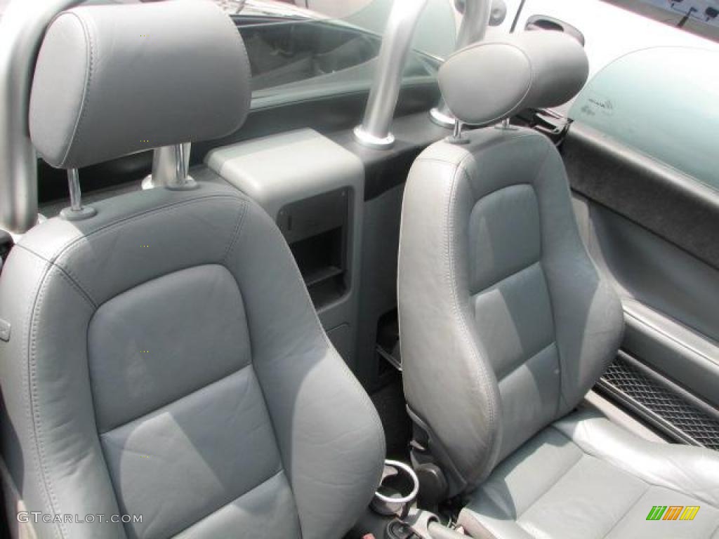 Aviator Grey Interior 2001 Audi TT 1.8T quattro Roadster Photo #47390393
