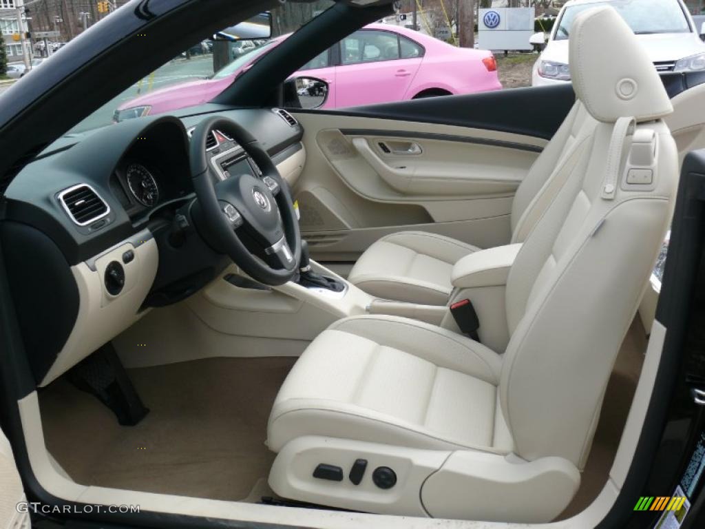 Cornsilk Beige Interior 2011 Volkswagen Eos Komfort Photo #47390600