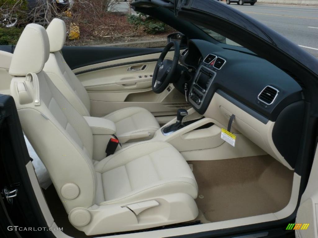 Cornsilk Beige Interior 2011 Volkswagen Eos Komfort Photo #47390615