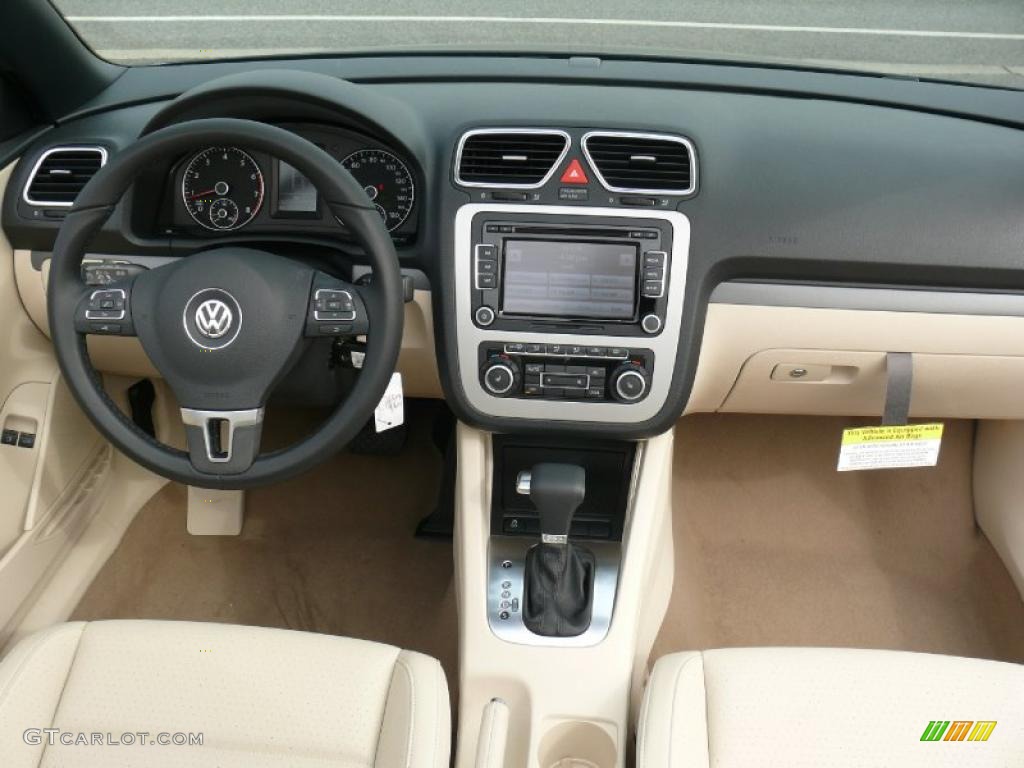 2011 Volkswagen Eos Komfort Cornsilk Beige Dashboard Photo #47390630