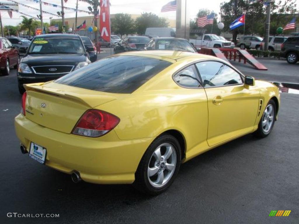 Sunburst Yellow 2006 Hyundai Tiburon GS Exterior Photo #47390648