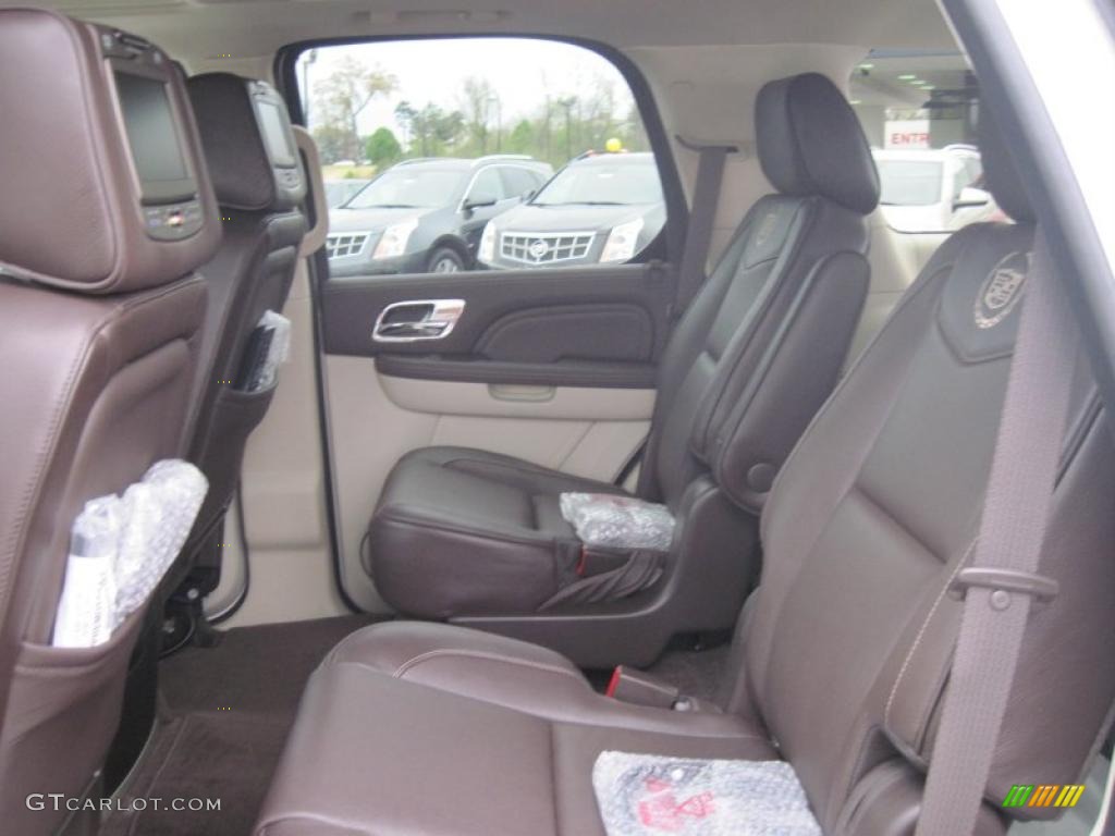 Cocoa/Light Linen Tehama Leather Interior 2011 Cadillac Escalade Platinum AWD Photo #47392148