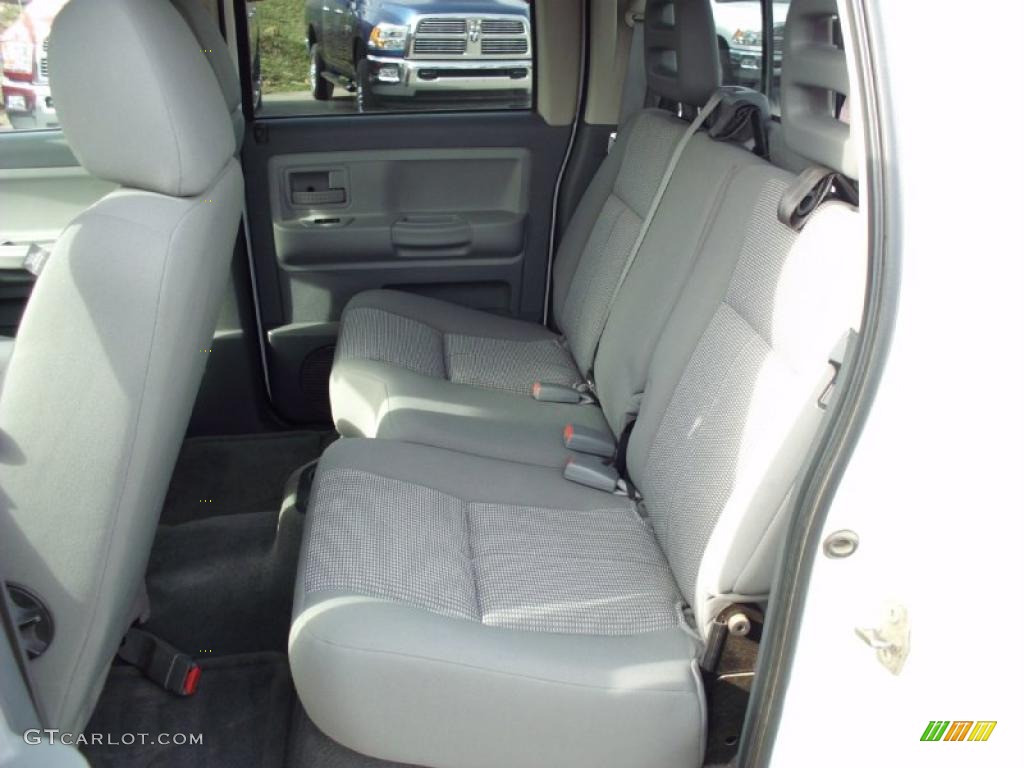 Medium Slate Gray Interior 2007 Dodge Dakota SLT Quad Cab 4x4 Photo #47392238