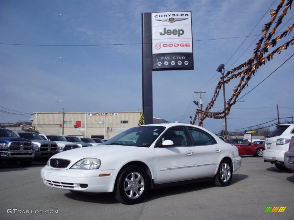 2000 Sable LS Sedan - Vibrant White / Medium Graphite photo #1