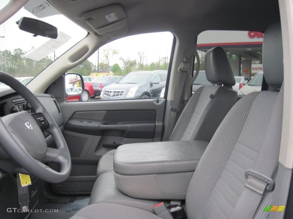 2008 Ram 1500 ST Quad Cab - Electric Blue Pearl / Medium Slate Gray photo #10