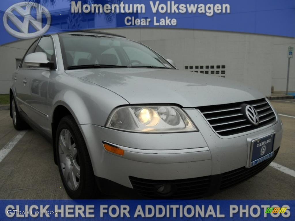 2005 Passat GLS TDI Sedan - Reflex Silver Metallic / Grey photo #1