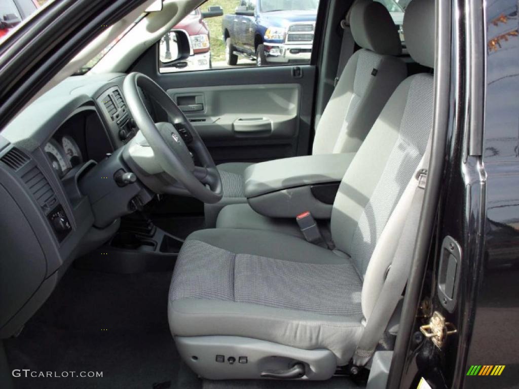 Medium Slate Gray Interior 2007 Dodge Dakota SLT Club Cab 4x4 Photo #47393426