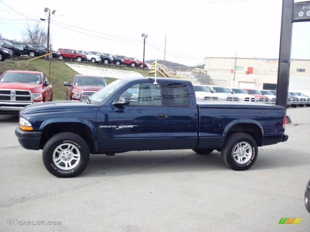 Patriot Blue Pearl 2001 Dodge Dakota Sport Club Cab 4x4 Exterior Photo #47393633