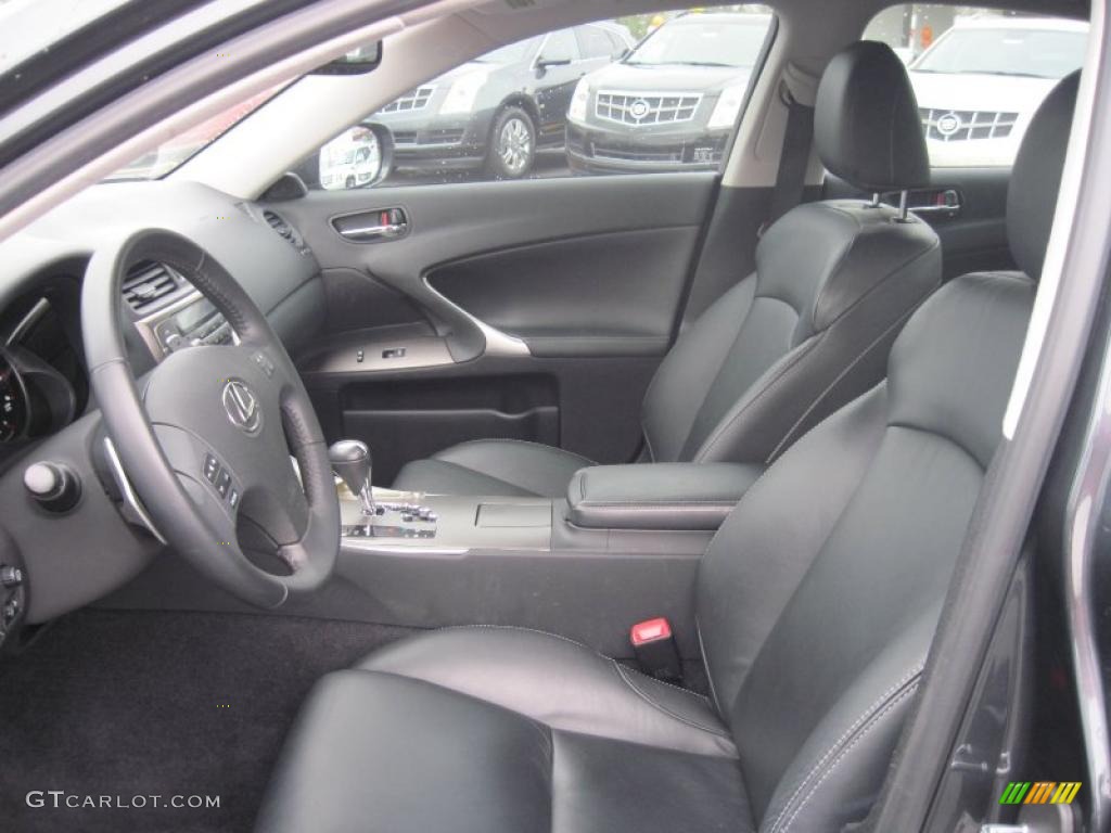 Black Interior 2010 Lexus IS 250 Photo #47394329