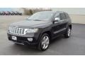 2011 Brilliant Black Crystal Pearl Jeep Grand Cherokee Overland 4x4  photo #1