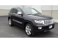 2011 Brilliant Black Crystal Pearl Jeep Grand Cherokee Overland 4x4  photo #3