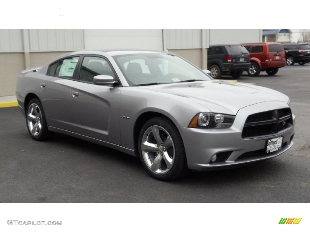 2011 Charger R/T Road & Track - Billett Silver Metallic / Black photo #3