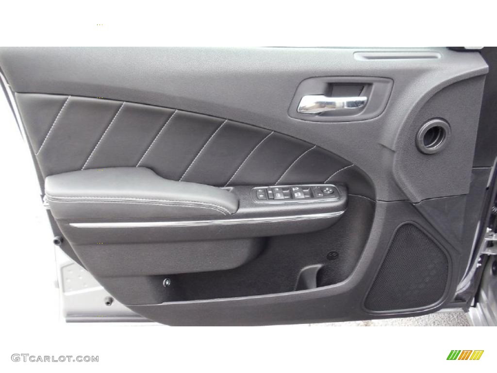 2011 Dodge Charger R/T Road & Track Black Door Panel Photo #47395004