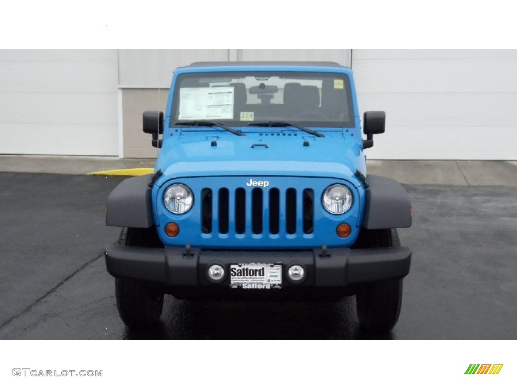 2011 Wrangler Sport 4x4 - Cosmos Blue / Black photo #2